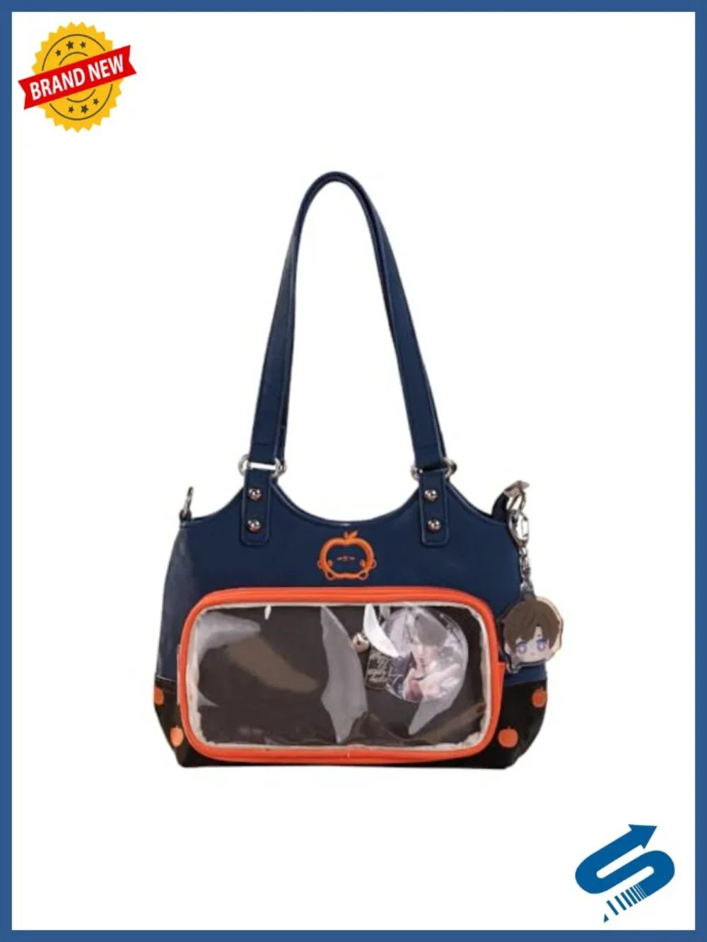 Cosplay Itabag Crossbody Bag Waterproof Fabric with Transparent Display Window